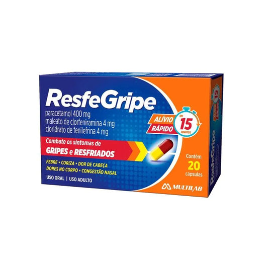 Antigripal Resfegripe Multilab – 20 Cápsulas