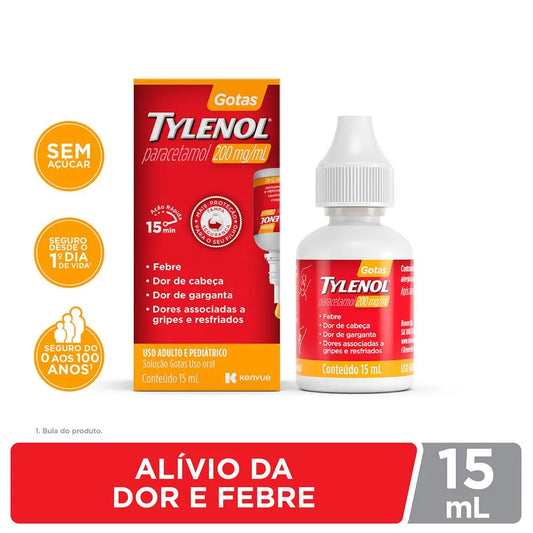 Analgésico Tylenol 200mg Gotas 15ml