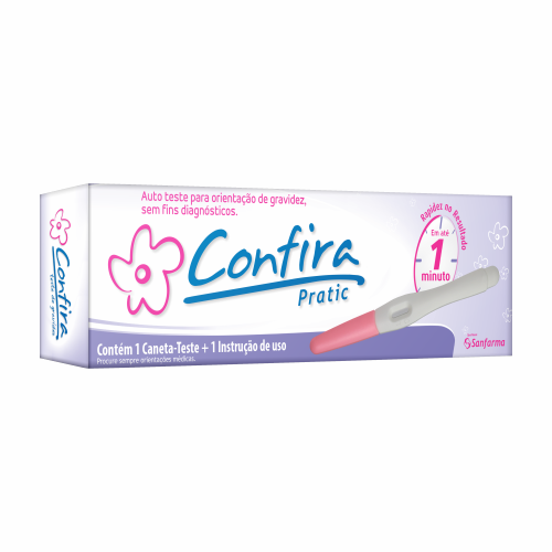 Teste de Gravidez Caneta Pratic Confira Sanfarma
