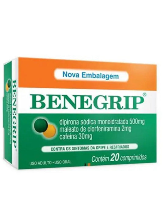 Benegrip com 20 comprimidos
