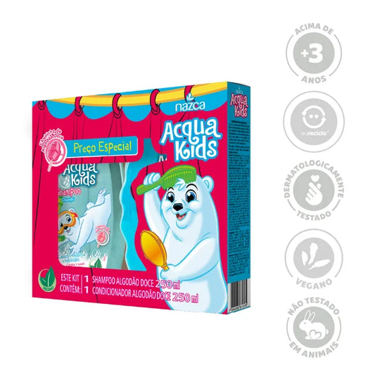 Acqua Kids Kit Shampoo 250Ml Caixa Com 6 Unidades