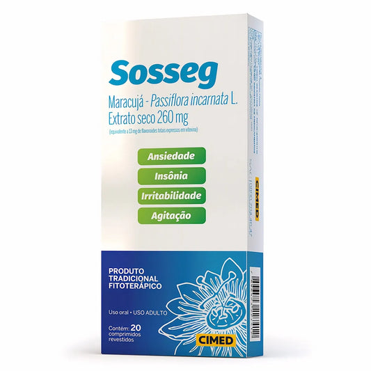 Sosseg 260mg, Cimed Caixa com 20 Comprimidos